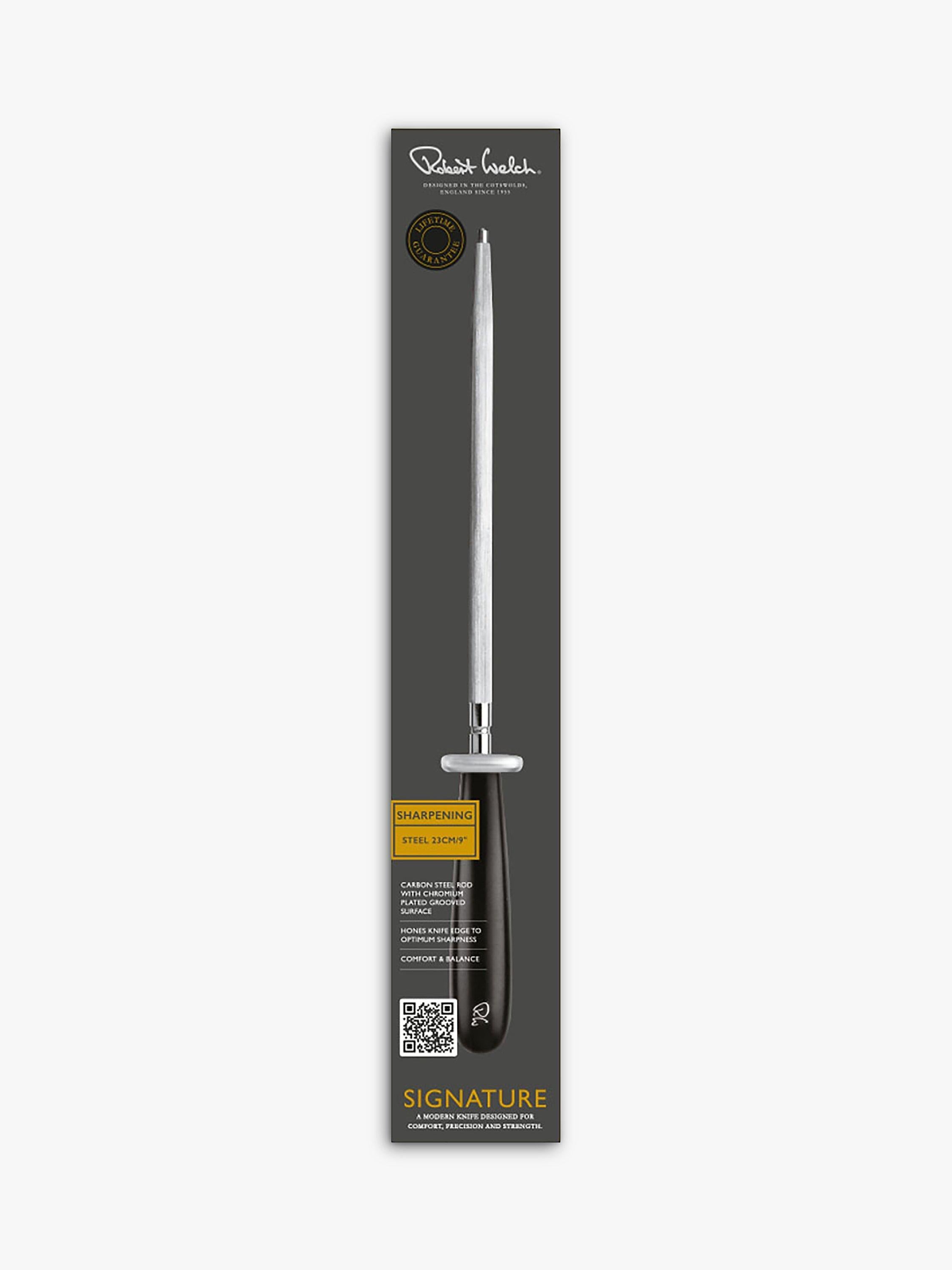 Robert Welch Signature sharpening steel 23cm, imported from the UK
