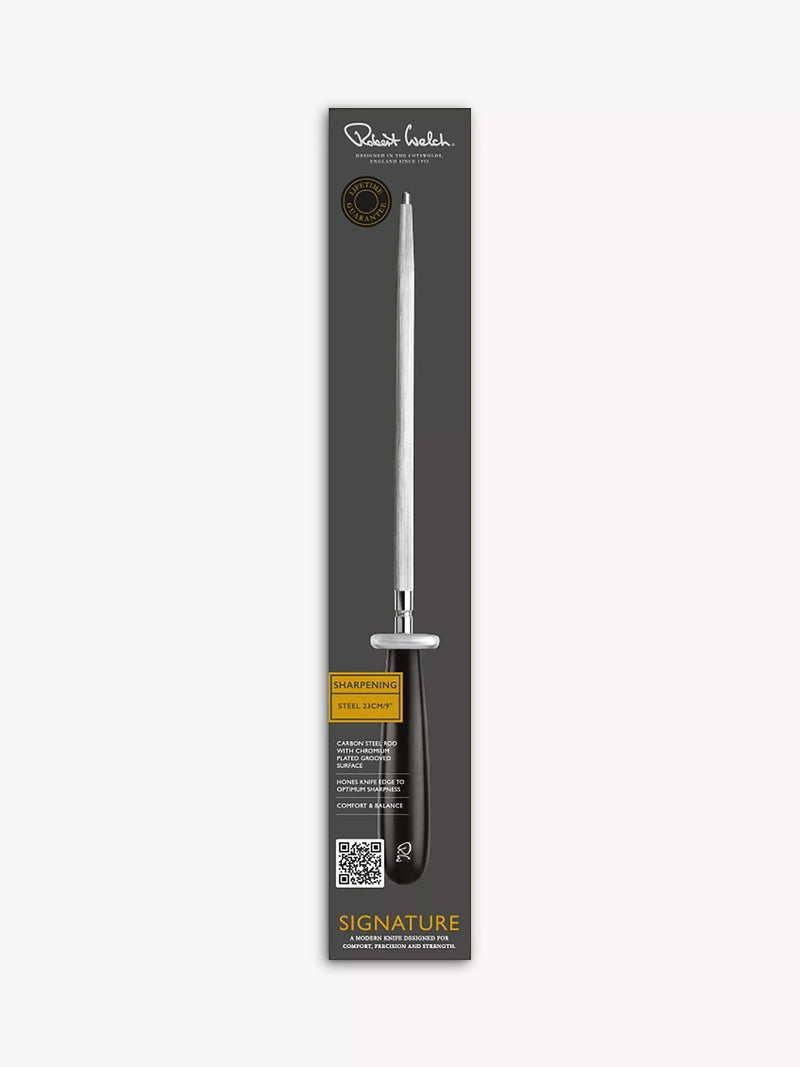 Robert Welch Signature sharpening steel 23cm, imported from the UK