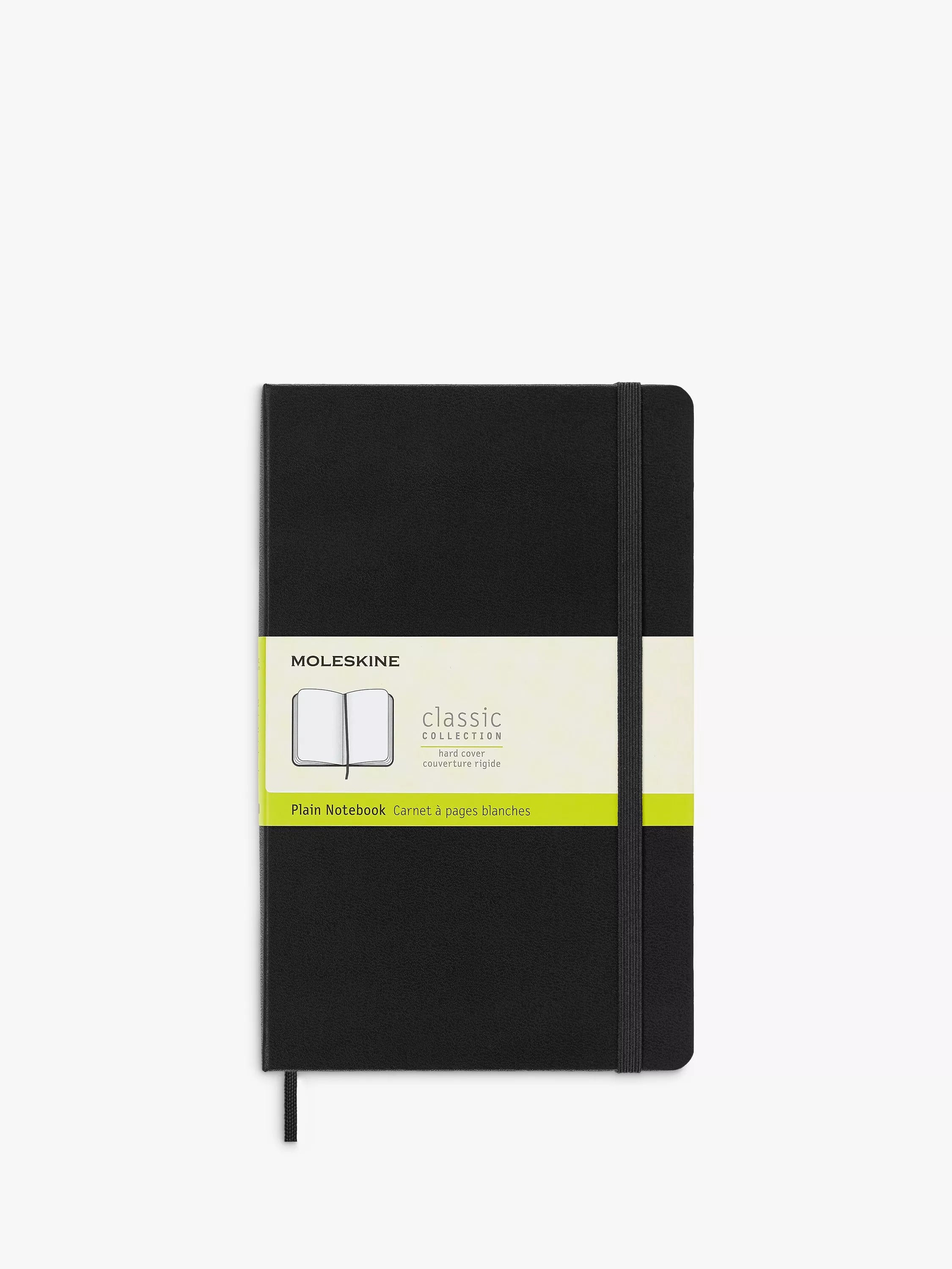 Moleskine large plain hard cover notebook 240 pages - British product
