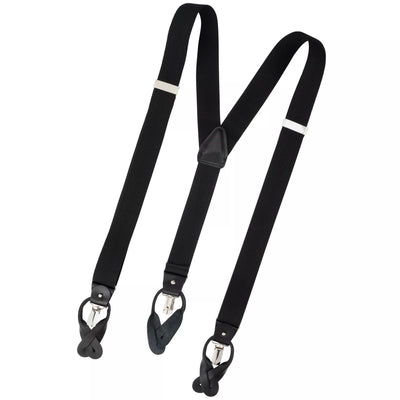 John Lewis John Lewis Button & Clip Braces One Size Black- Buy online at McGrocer