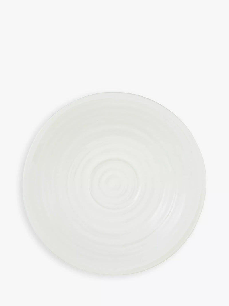 Portmeirion white espresso cup and saucer set, pack of 2 (British brand)