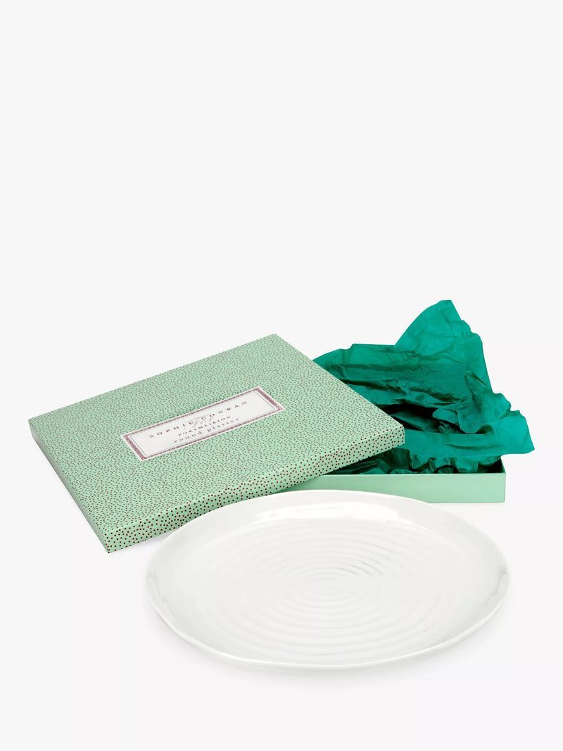 Sophie Conran for Portmeirion porcelain platter white 30.5cm, imported from the UK