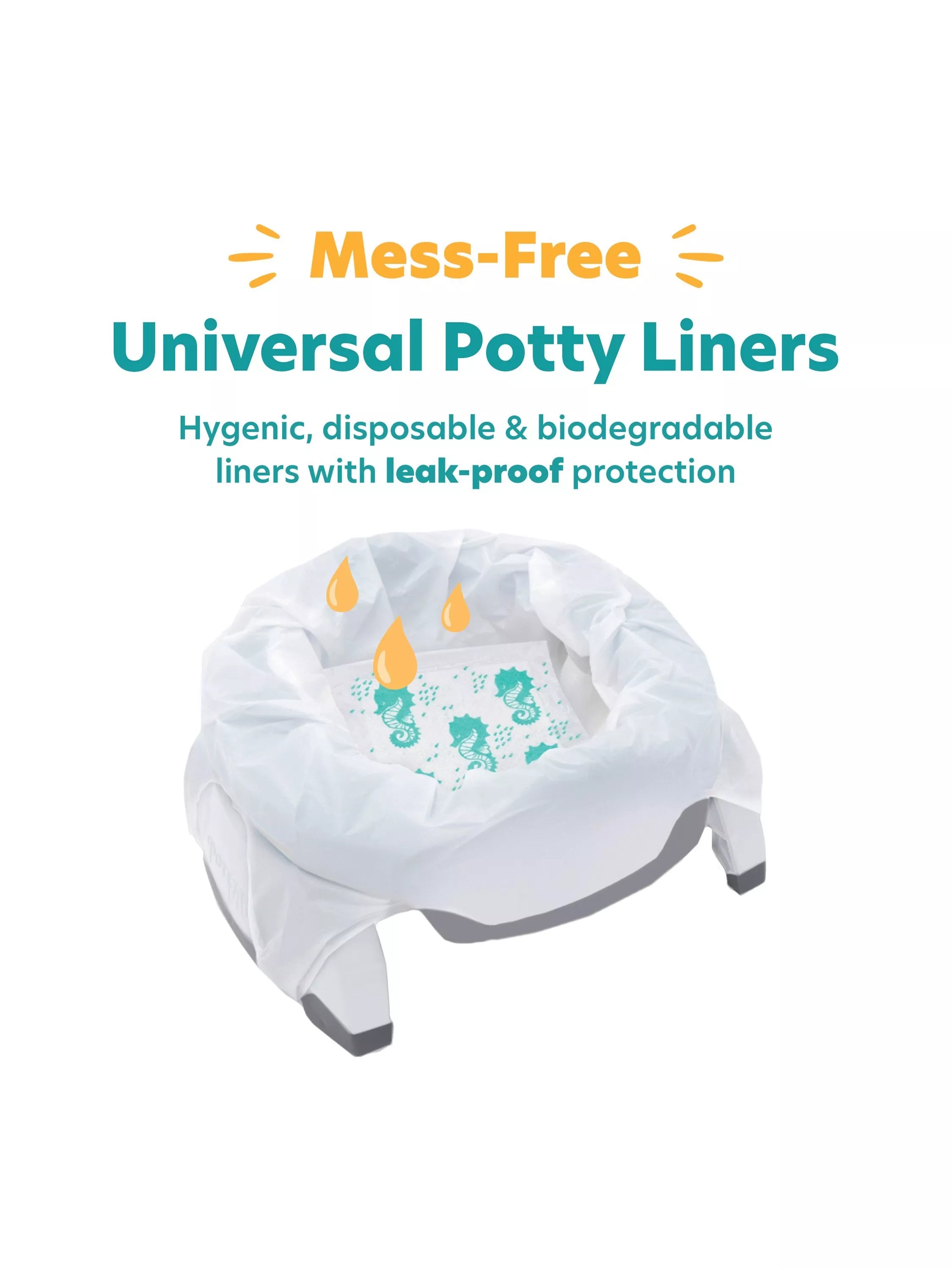 Potette fragranced potty liners pack of 30, imported from the UK