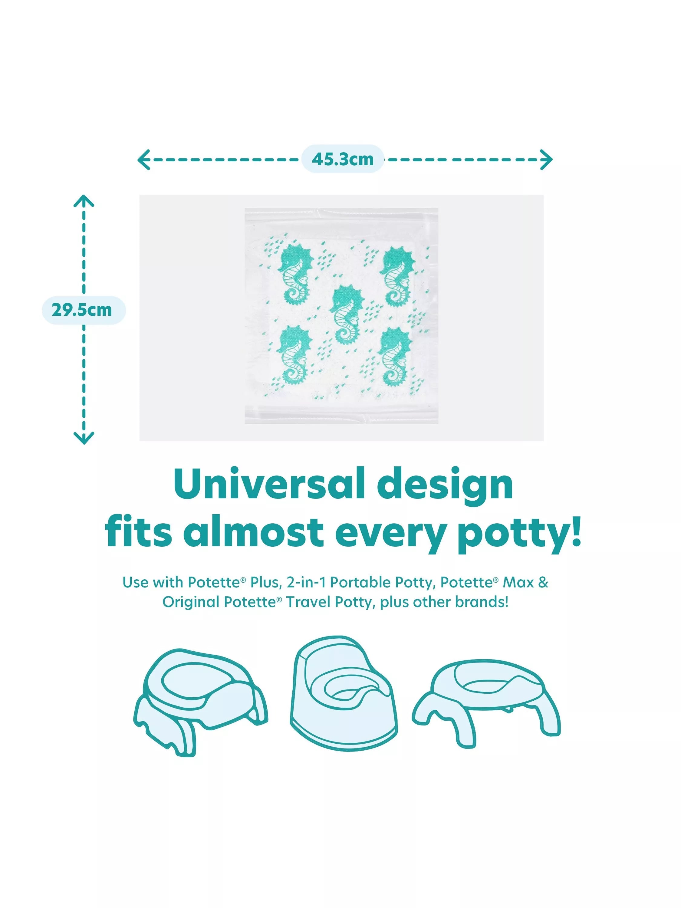 Potette fragranced potty liners pack of 30, imported from the UK