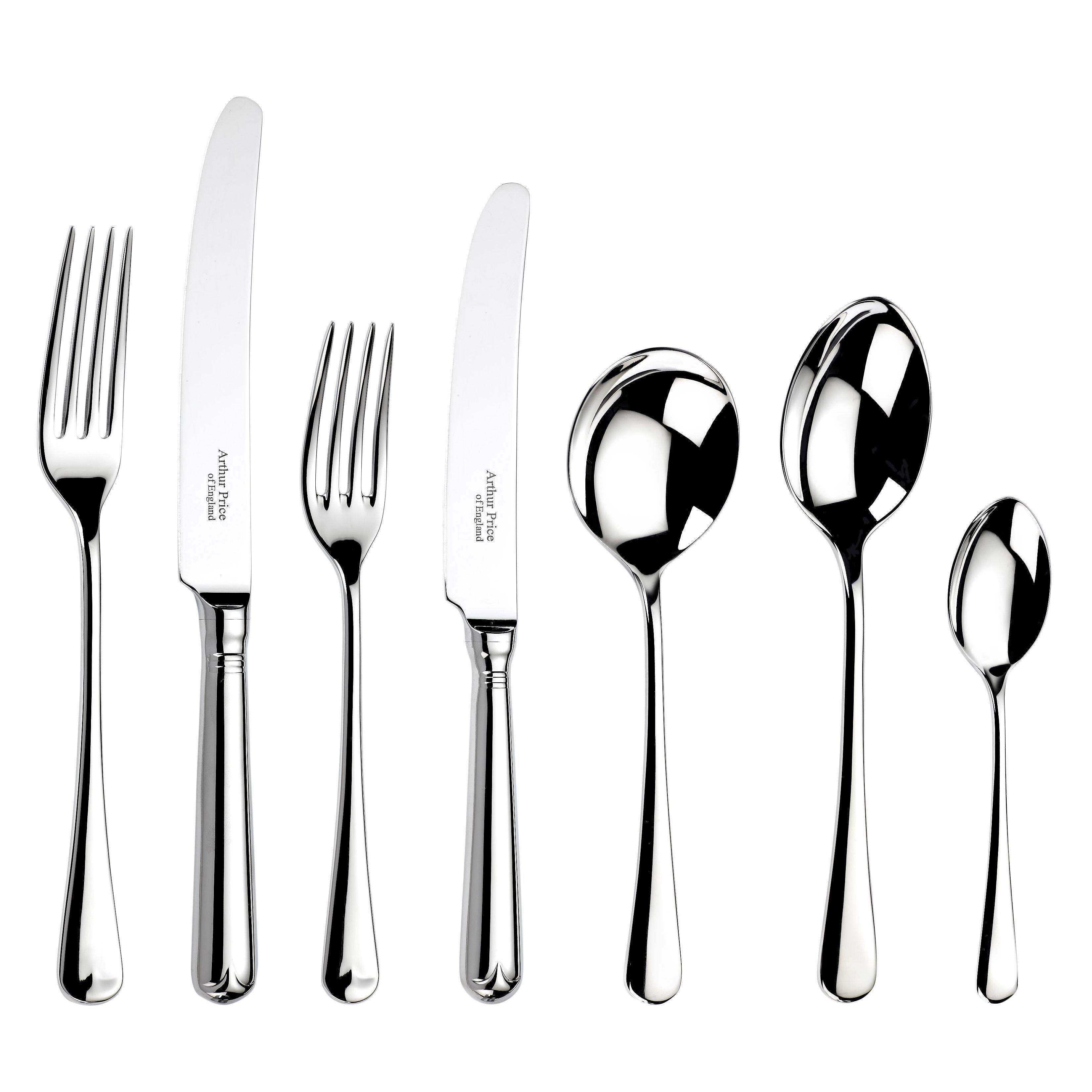 Arthur Price Old English stainless steel teaspoon 13.4cm, imported from the UK