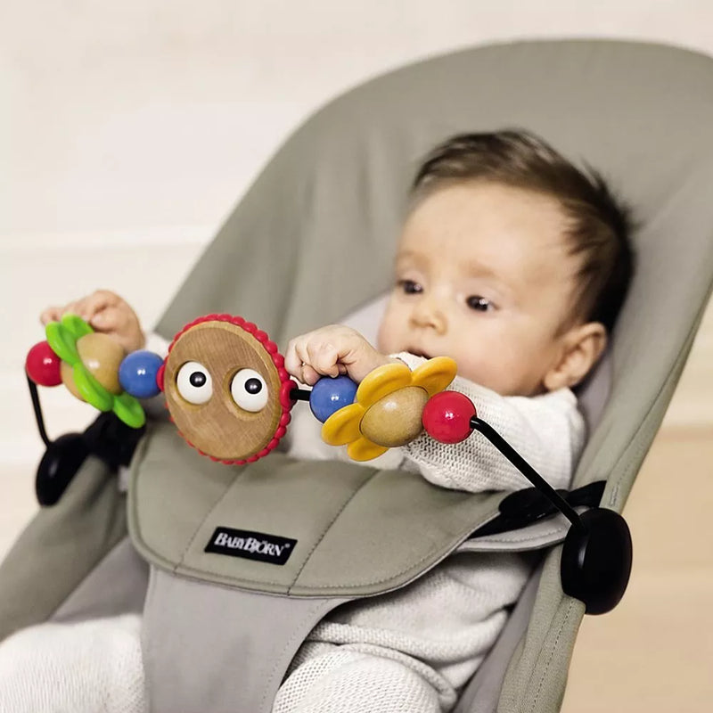 BabyBjörn Googly Eyes wooden spinning toy (British brand)