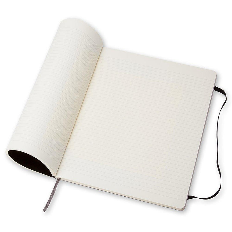 Moleskine extra large soft cover ruled notebook (British brand)