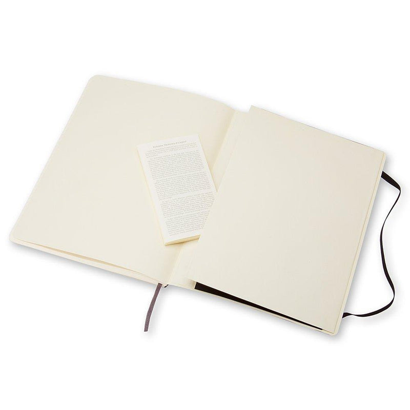 Moleskine extra large soft cover ruled notebook (British brand)