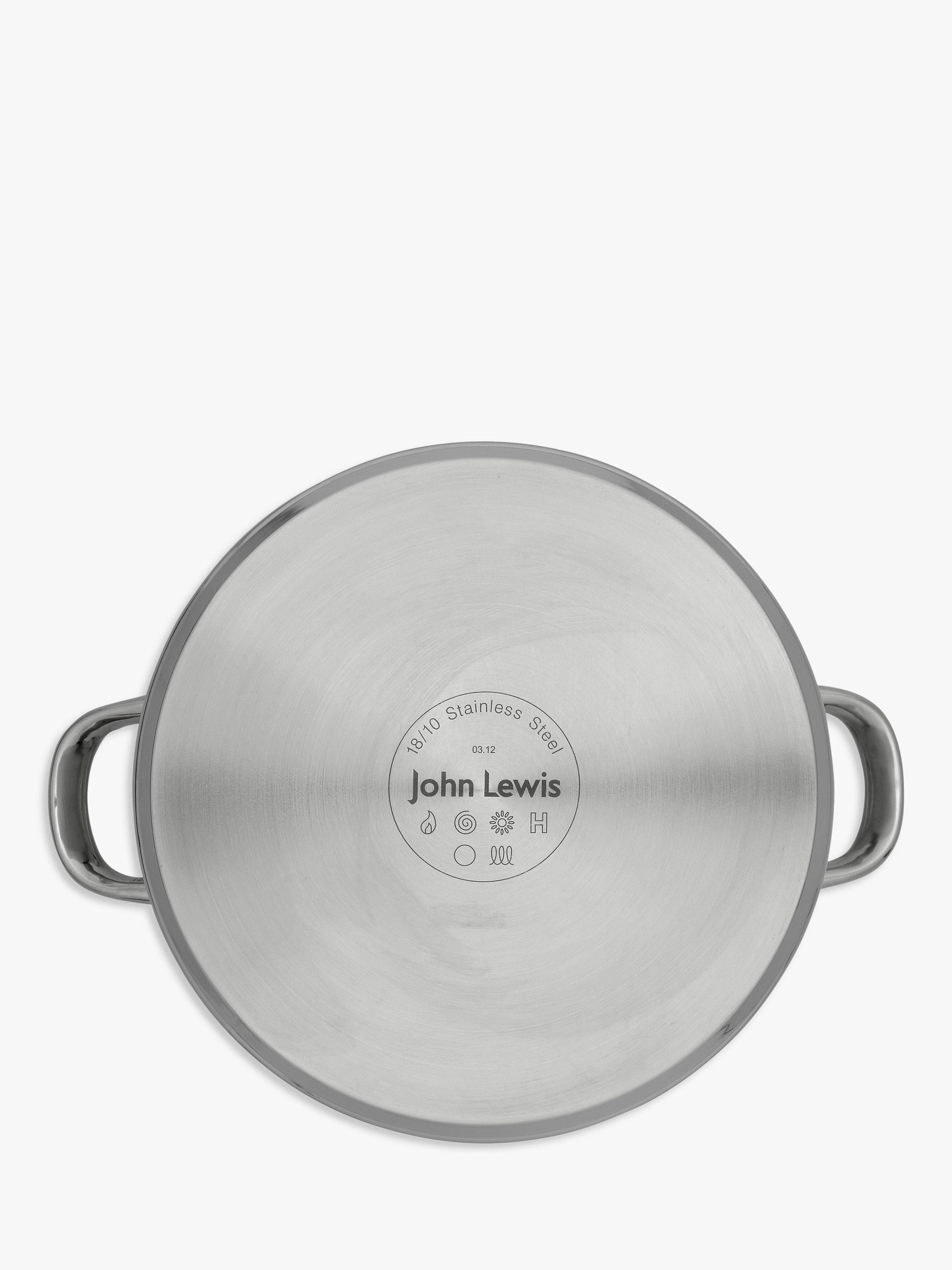 John Lewis stainless steel stockpot 6.5L 24cm, UK version