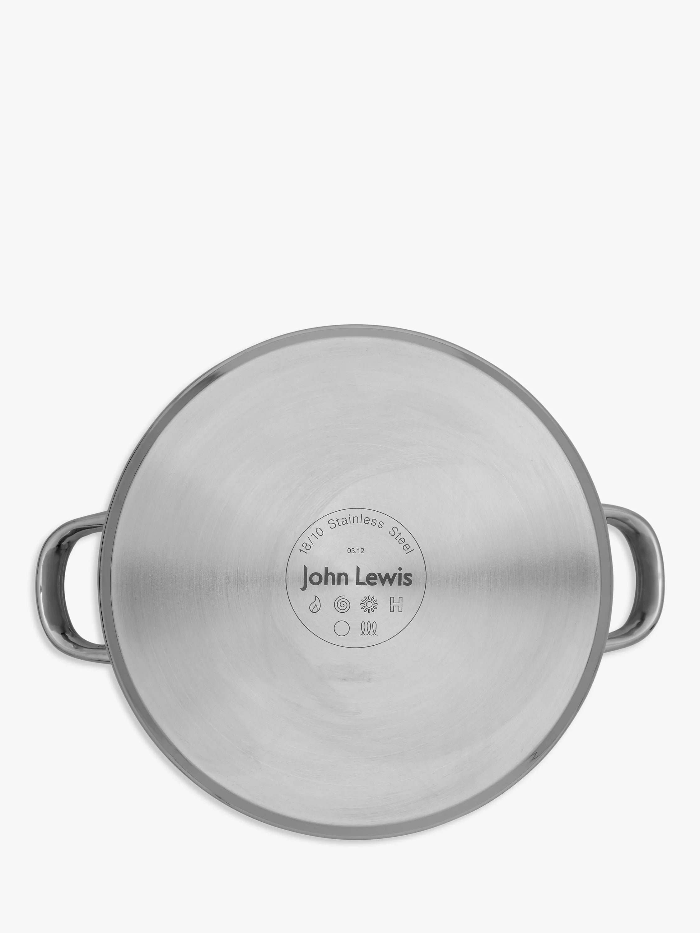 John Lewis stainless steel stockpot 6.5L 24cm, UK version
