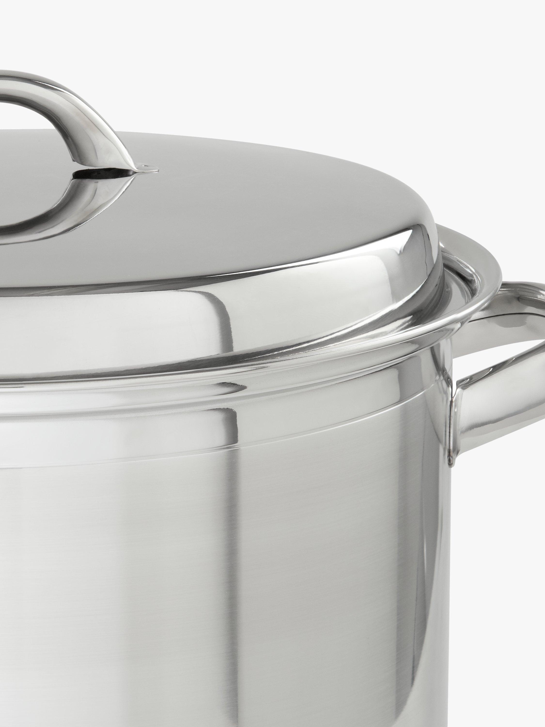 John Lewis stainless steel stockpot 6.5L 24cm, UK version