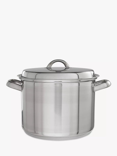 John Lewis Stainless Steel Stockpot 6.5L 24cm with Lid- Buy online at McGrocer