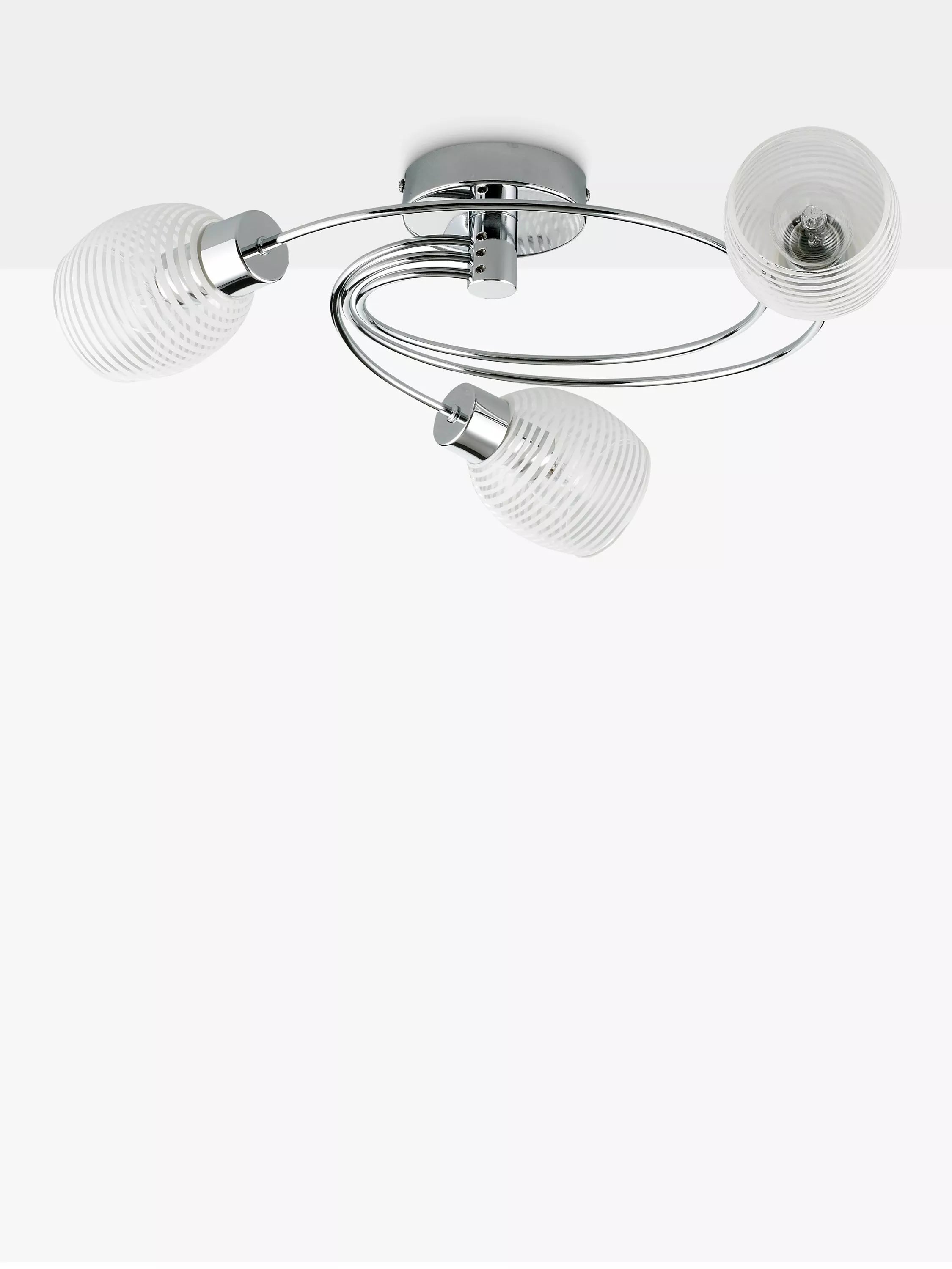 John Lewis Maya ceiling light 56cm diameter polished chrome, UK version
