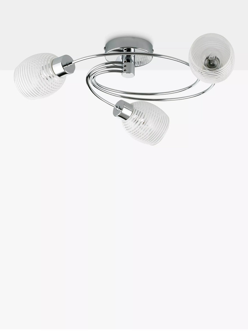 John Lewis Maya ceiling light 56cm diameter polished chrome, UK version