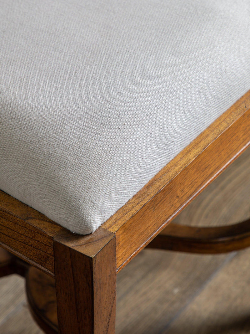 John Lewis dining chair with cane back and upholstered seat, imported from the UK