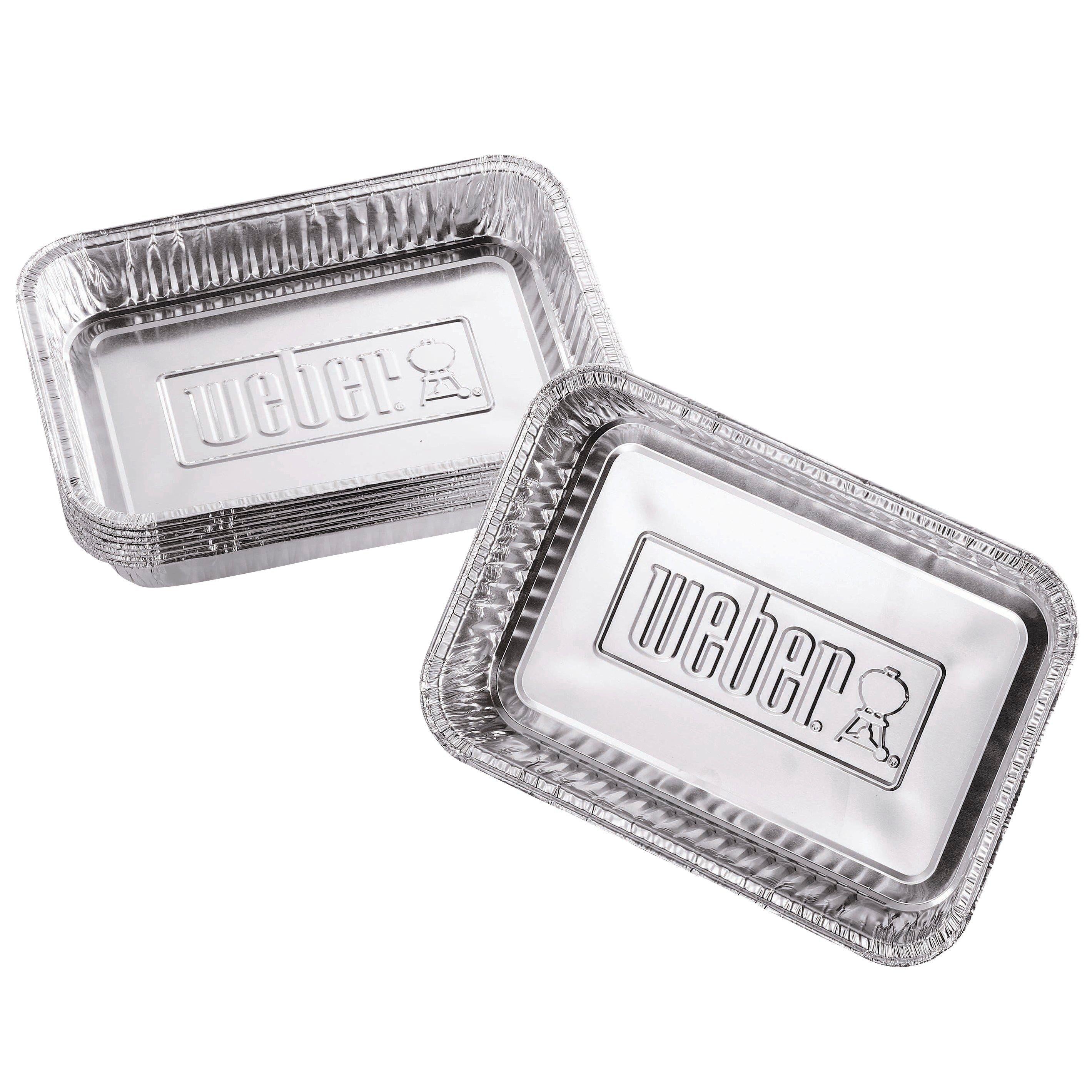 Weber aluminium BBQ drip trays pack of 10 (British brand)