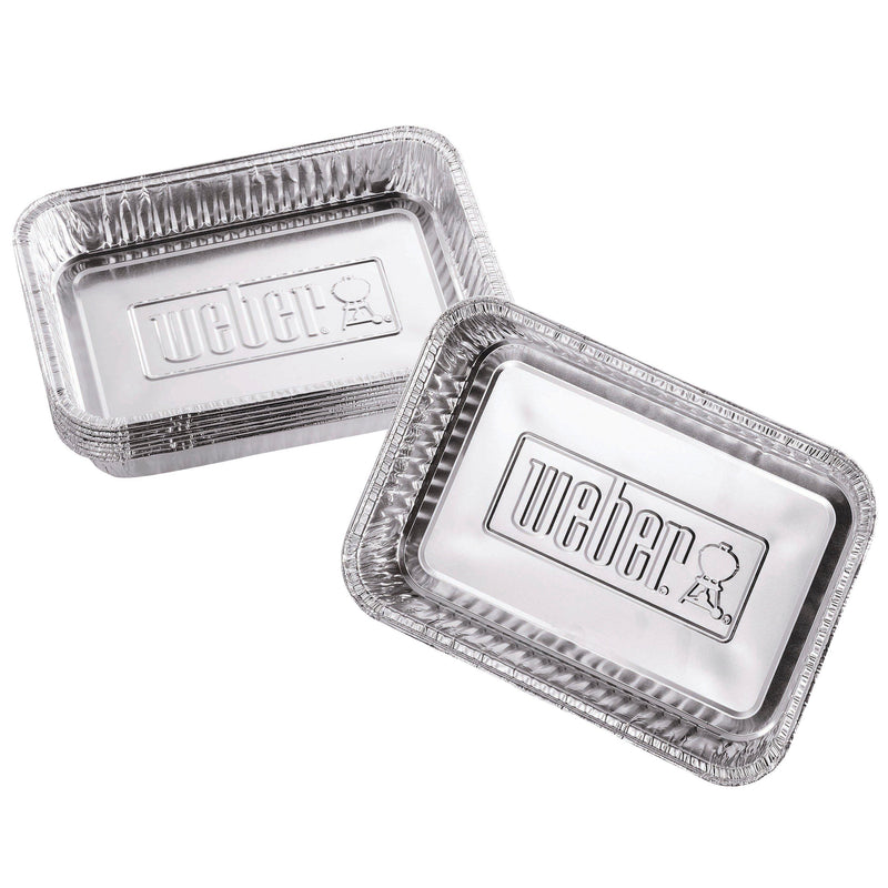 Weber aluminium BBQ drip trays pack of 10 (British brand)