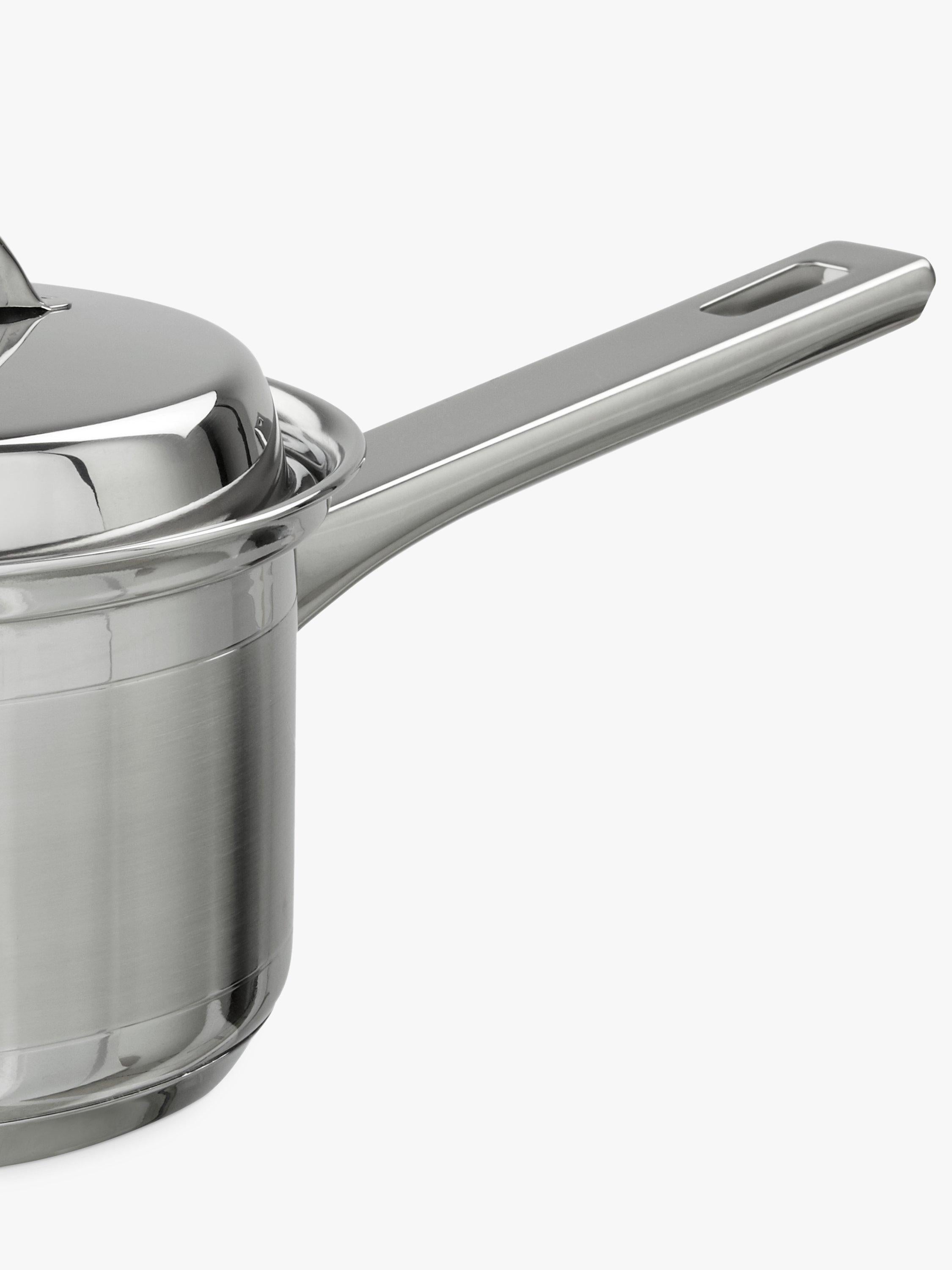John Lewis stainless steel lidded saucepan, UK version