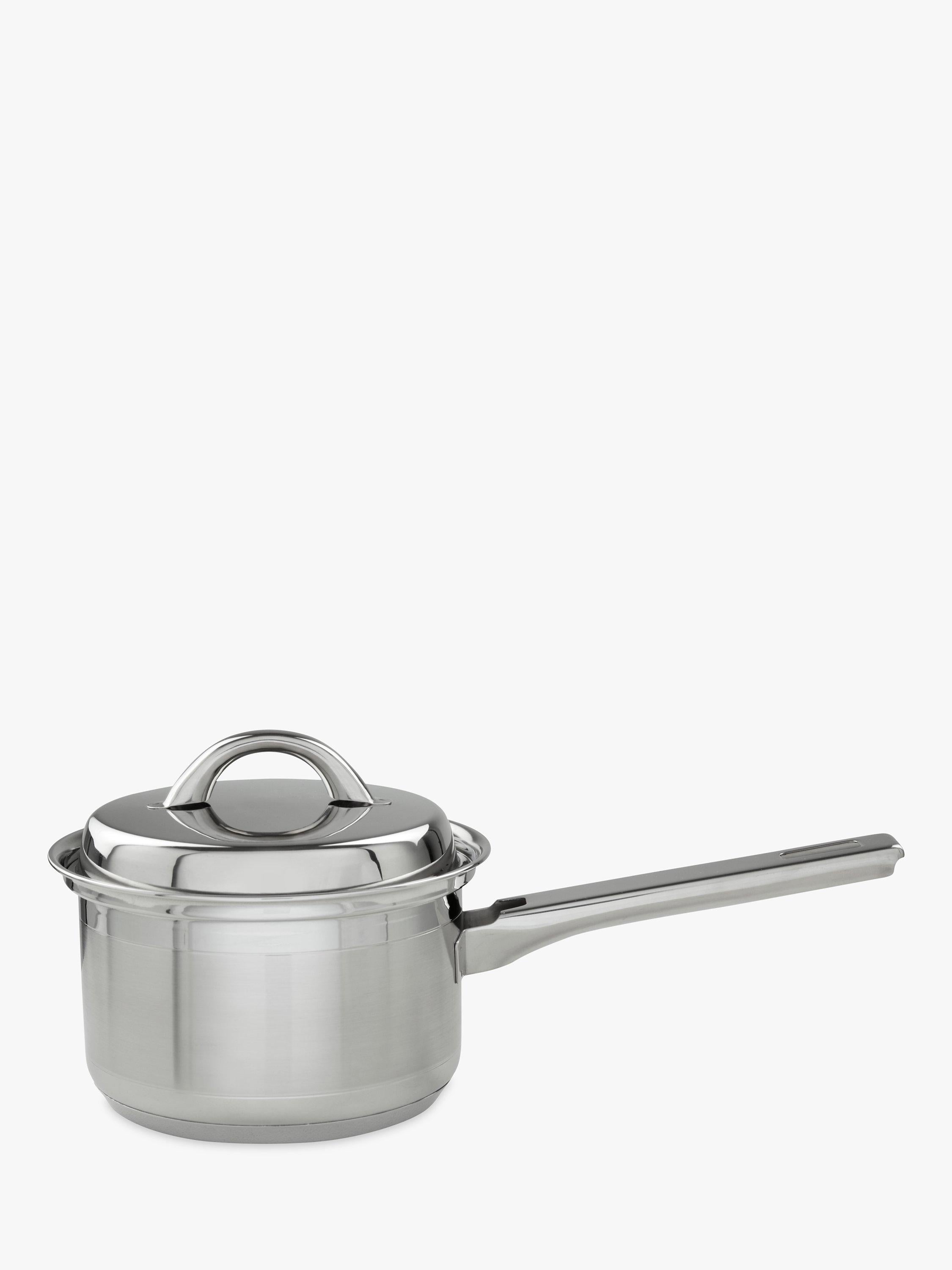 John Lewis stainless steel lidded saucepan, UK version