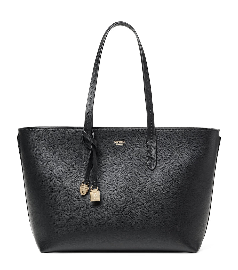 Aspinal of London Leather East West Tote Bag - British product