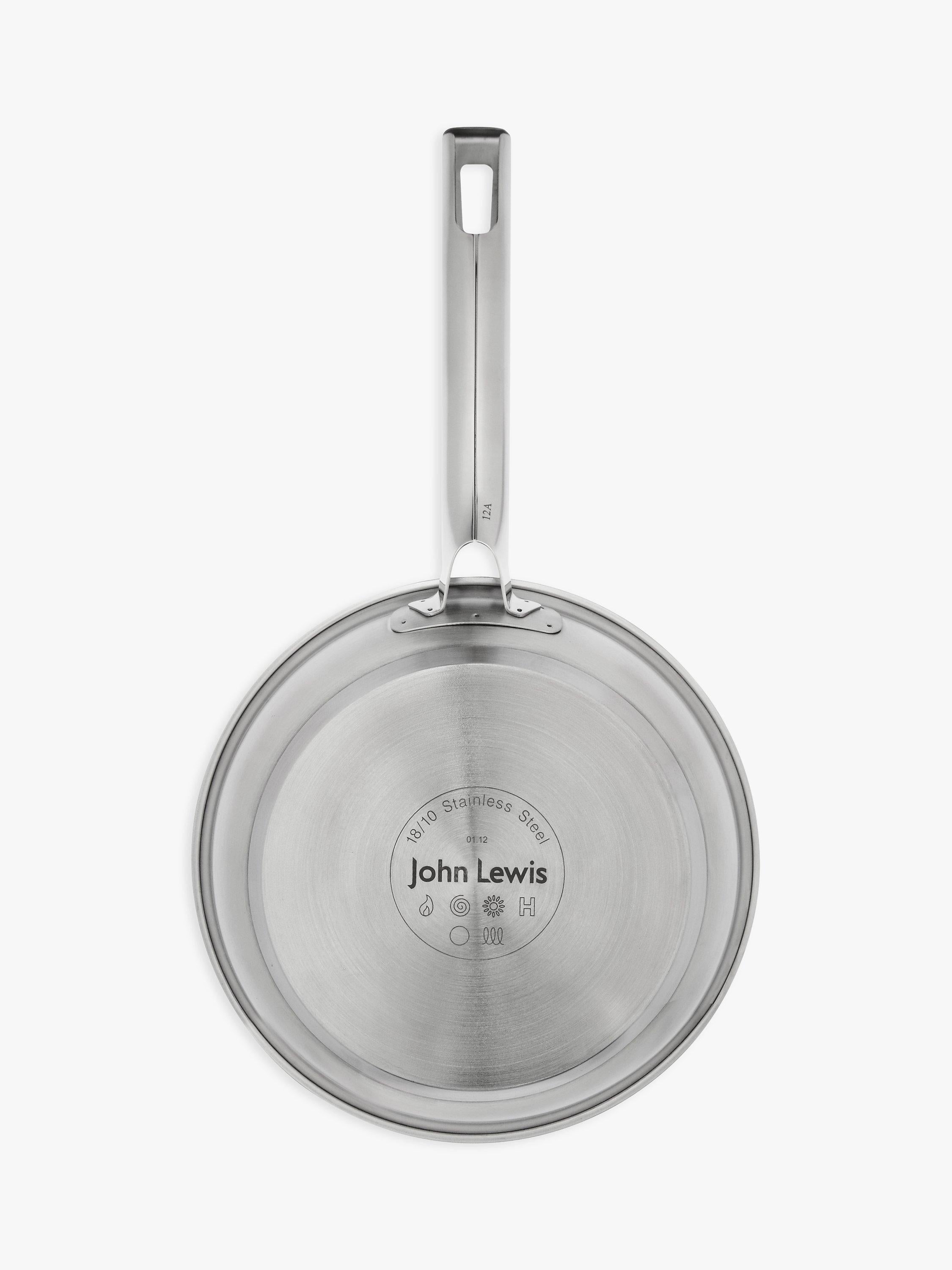 John Lewis Classic Stainless Steel Non-Stick Frying Pan 20cm, UK version
