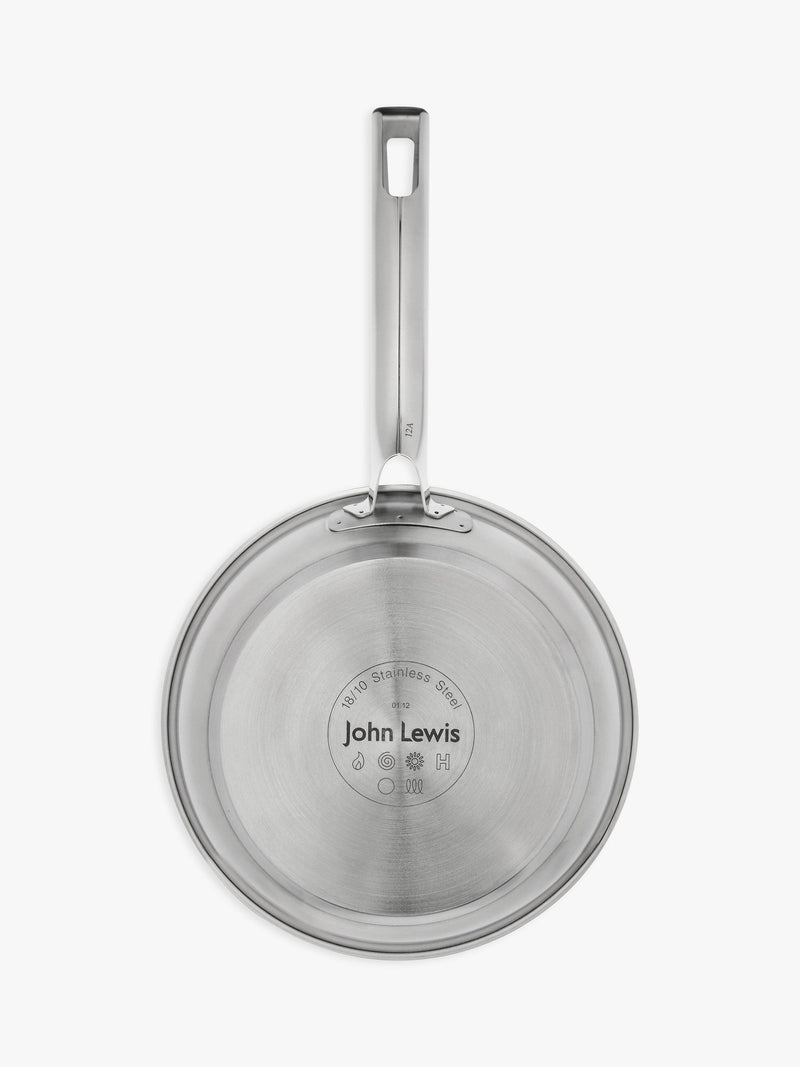 John Lewis Classic Stainless Steel Non-Stick Frying Pan 20cm, UK version