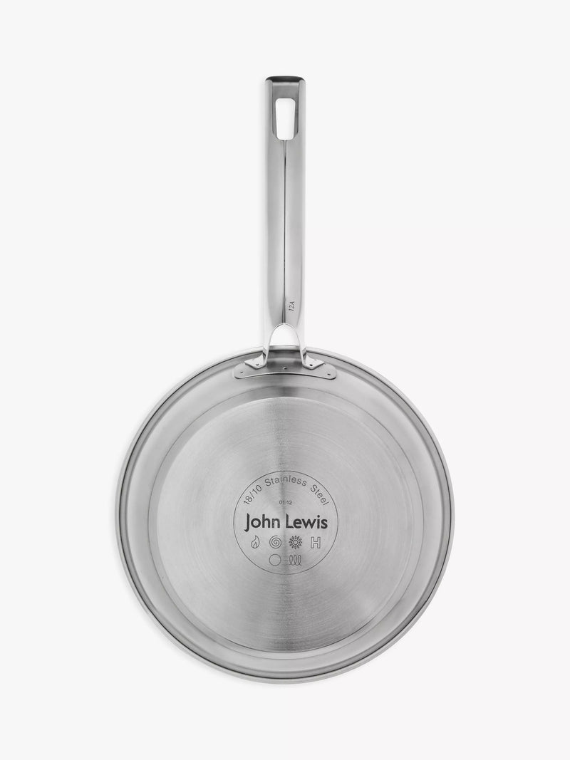 John Lewis Classic Stainless Steel Non-Stick Frying Pan 20cm, UK version