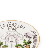 GINORI 1735 La Gazelle D'Or decorative plate 27cm, UK version
