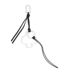 AllSaints Metal Club keyring with leather trims - British product