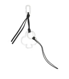 AllSaints Metal Club keyring with leather trims - British product