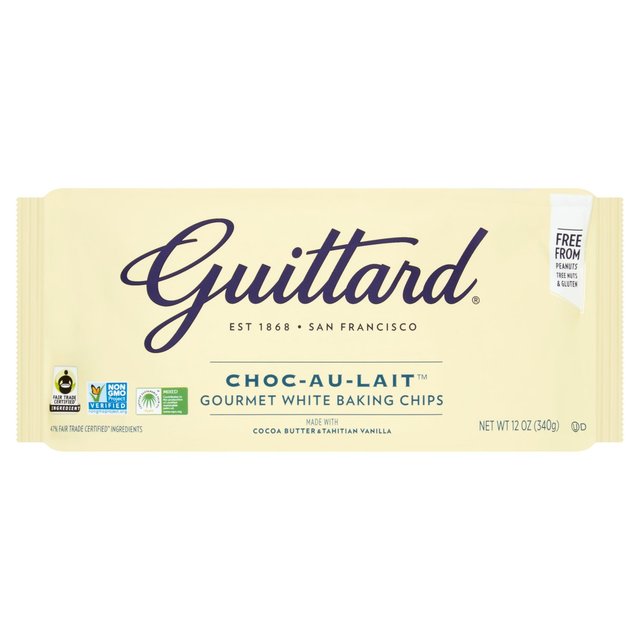 Guittard Choc Au Lait White Baking Chips 340g   340g GOODS M&S   