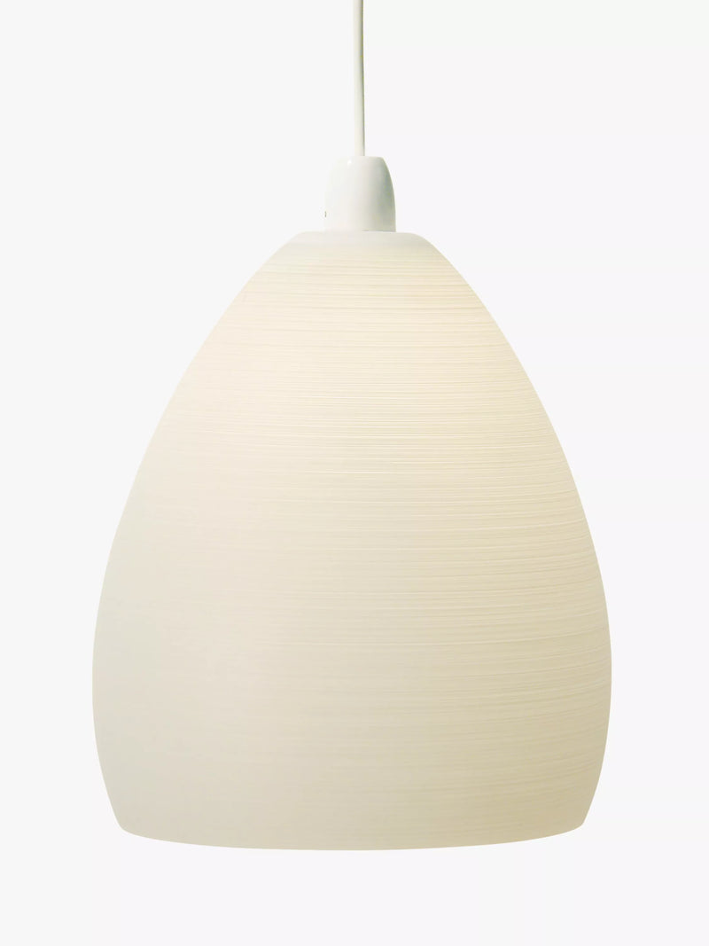 John Lewis Corina easy-to-fit ceiling shade opal glass - British product