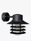 Nordlux Vejers outdoor wall lantern black galvanized steel, imported from the UK