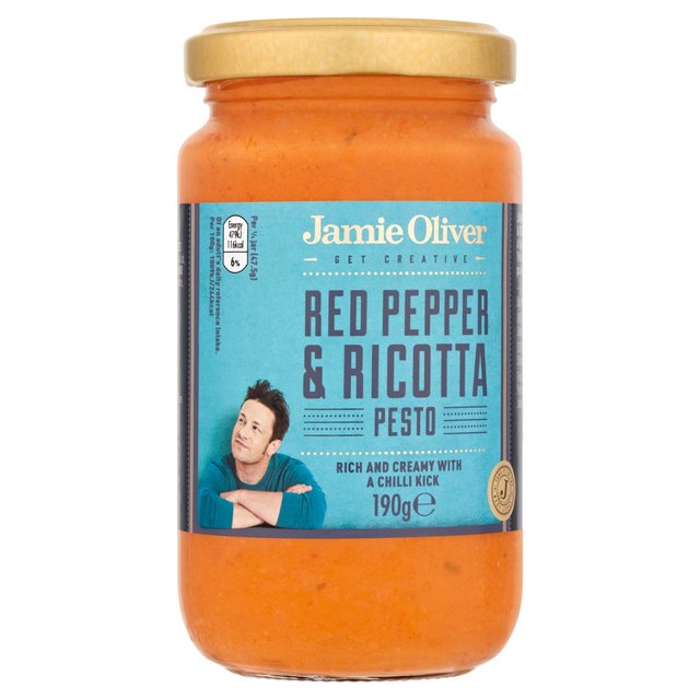 Jamie Oliver Red Pepper & Ricotta Pesto   190g GOODS M&S   