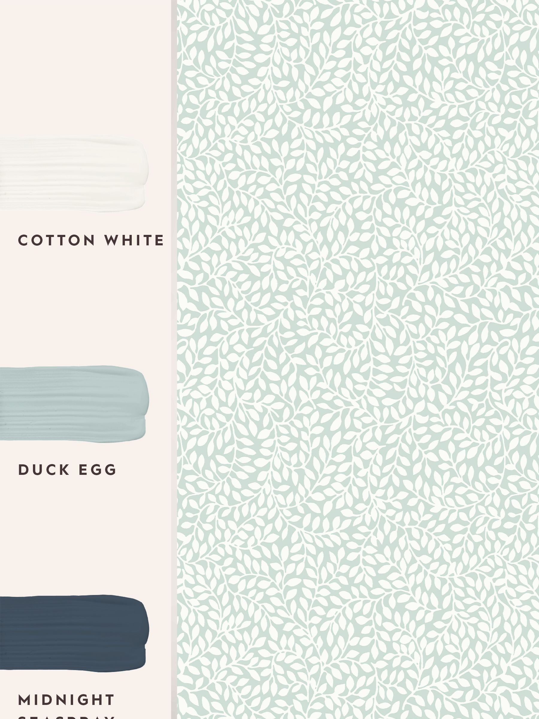 Laura Ashley Duck Egg Little Vines wallpaper 10m, UK version