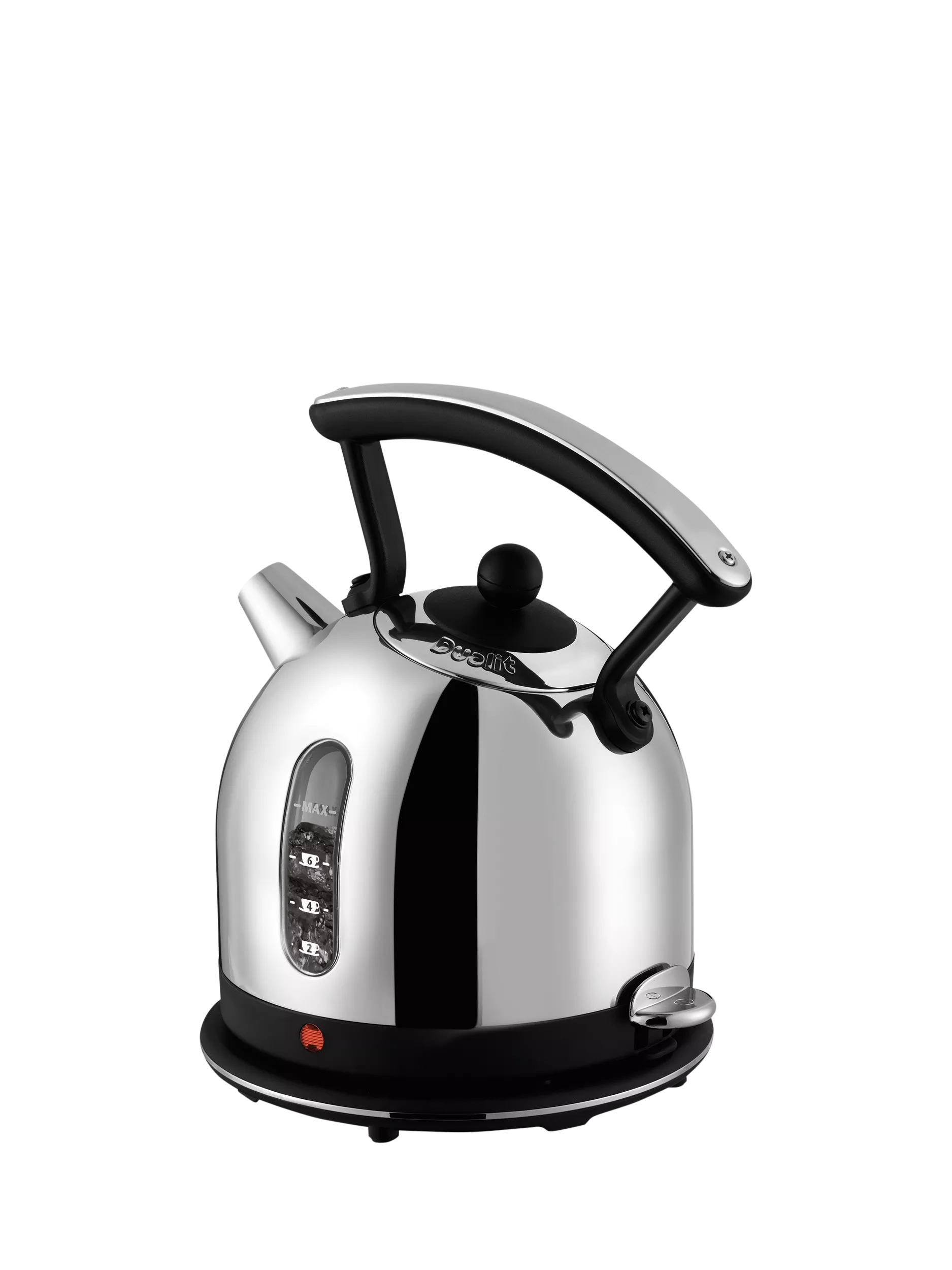 Dualit dome kettle Black/Steel 2L, imported from the UK
