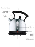 Dualit dome kettle Black/Steel 2L, imported from the UK