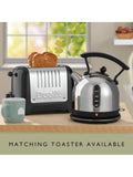 Dualit dome kettle Black/Steel 2L, imported from the UK