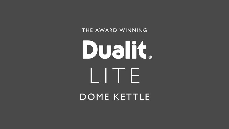 Dualit dome kettle Black/Steel 2L, imported from the UK