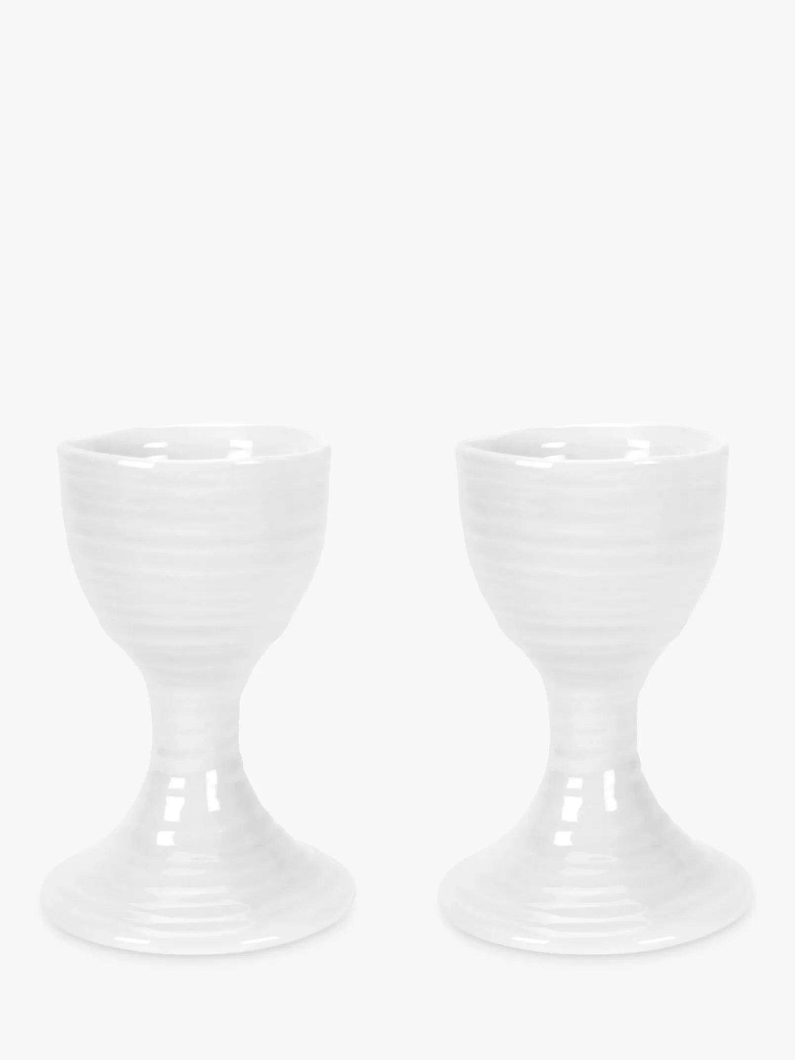 Portmeirion white egg cups set of 2 (British brand)