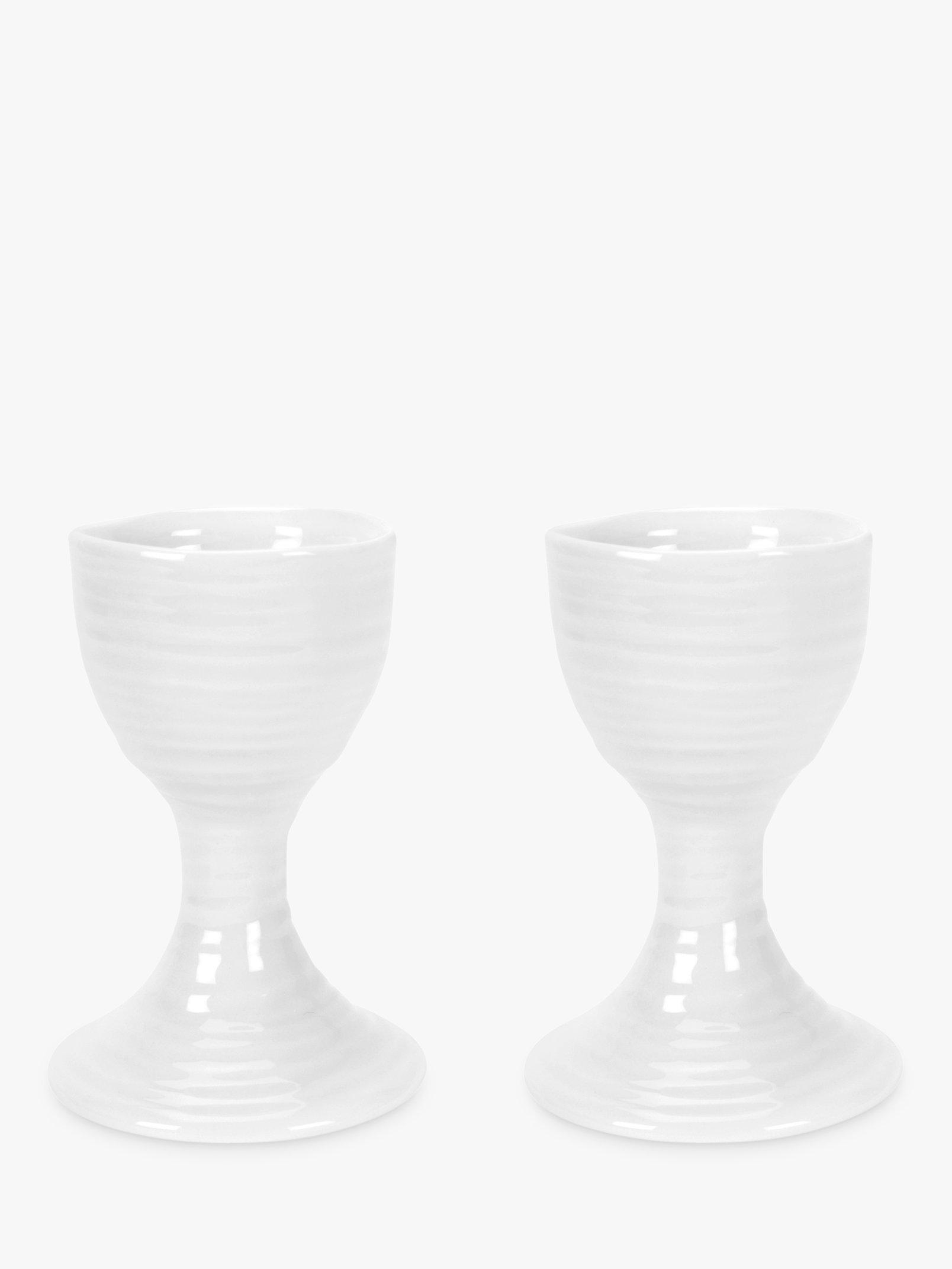 Portmeirion white egg cups set of 2 (British brand)