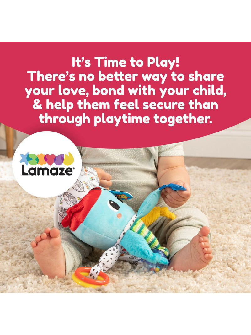 Lamaze Captain Calamari soft octopus toy for infants, UK version