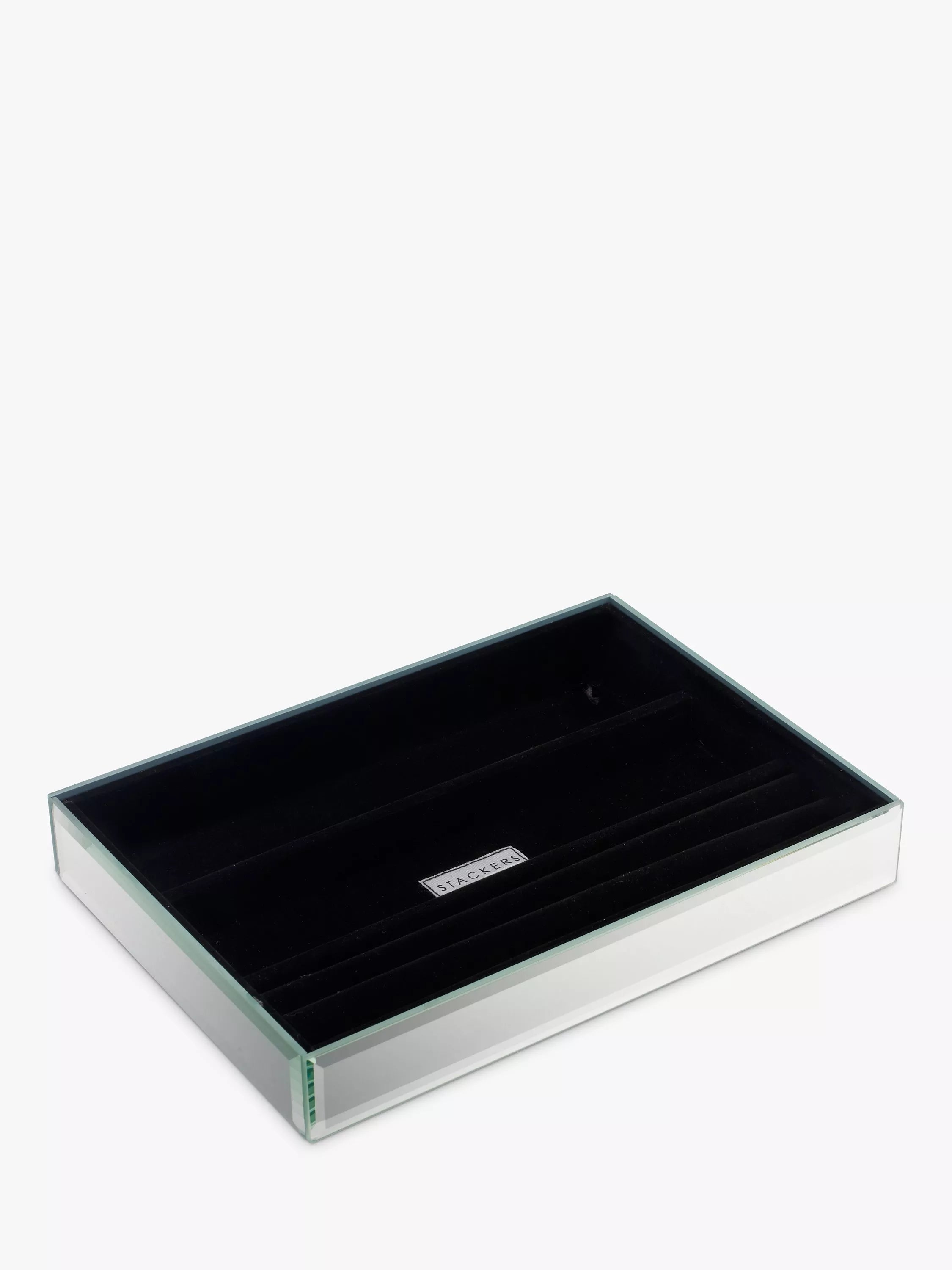 Stackers 4 section glass jewellery tray (British brand)