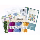 Cleopatra's Needle pansy pillow tapestry kit 25x25cm, UK version