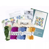 Cleopatra's Needle pansy pillow tapestry kit 25x25cm, UK version