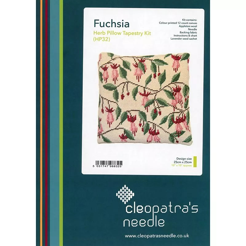 Cleopatra's Needle Fuchsia Pillow Tapestry Kit, UK version