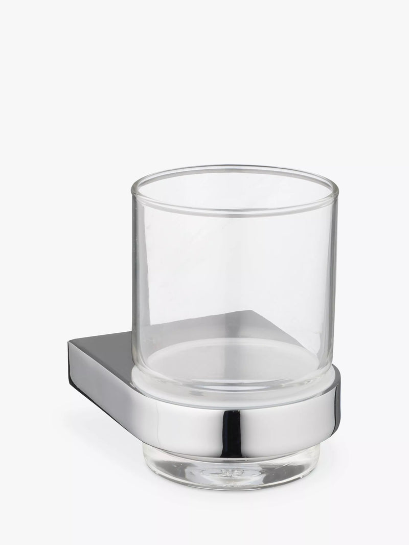 John Lewis Opus bathroom tumbler and holder, imported from the UK