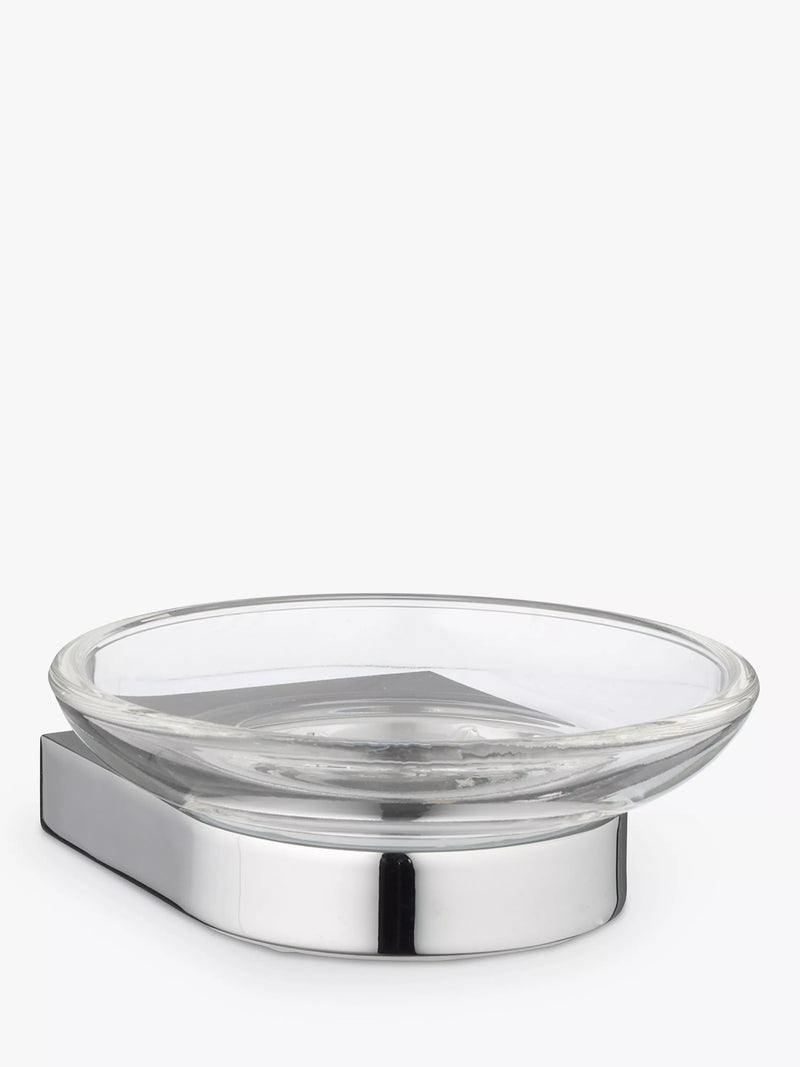 John Lewis Opus chrome soap dish wall-mounted (British brand)