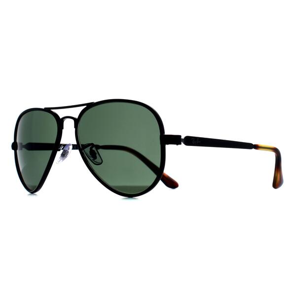 Ray-Ban Aviator Max black green sunglasses, imported from the UK