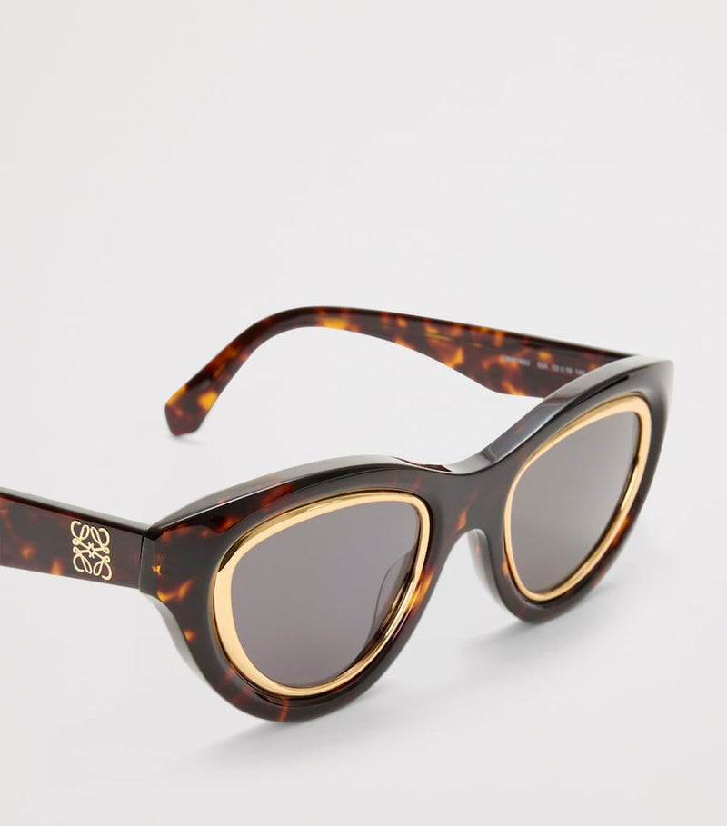 LOEWE acetate mini cat eye sunglasses, imported from the UK